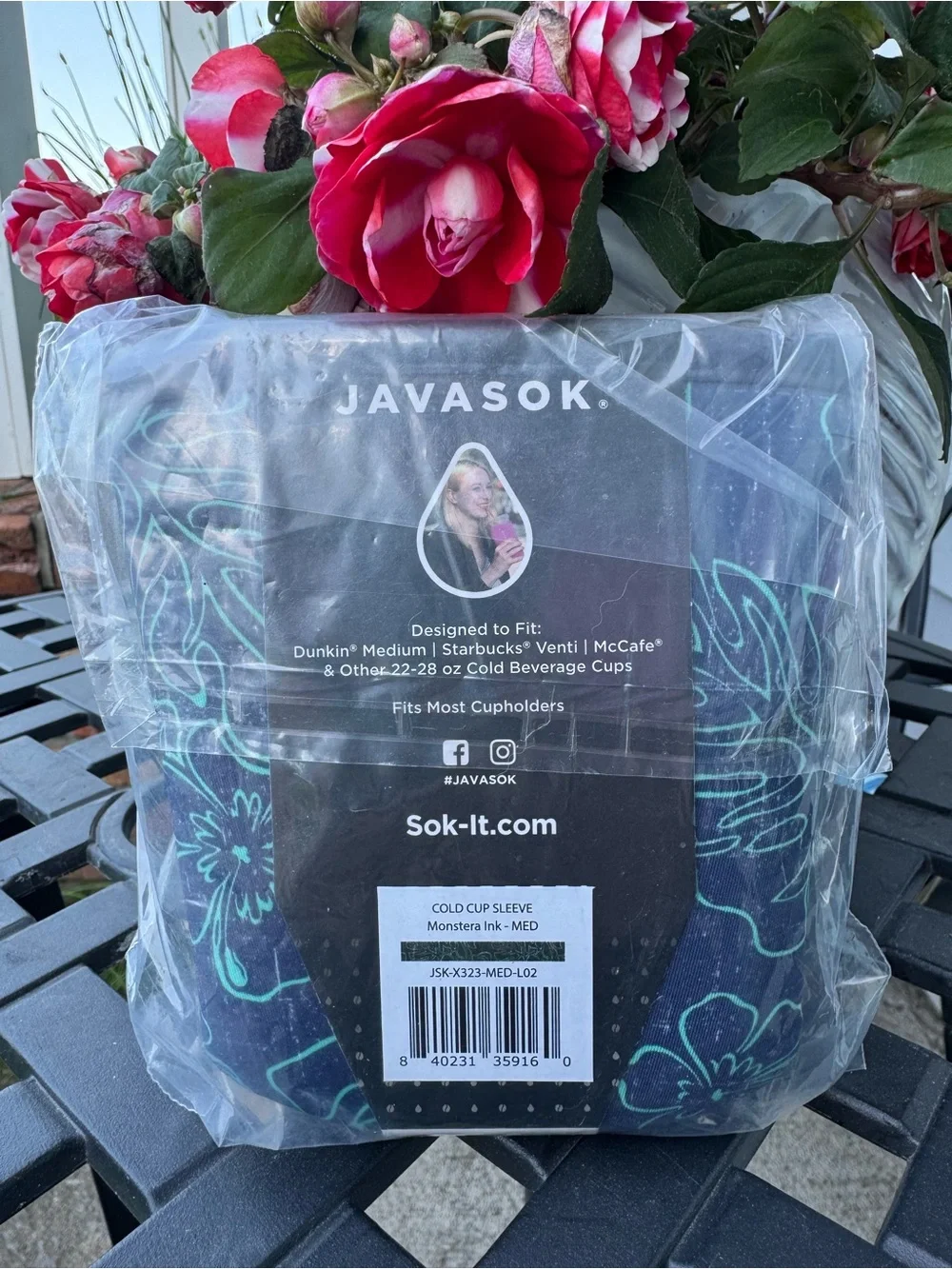Java Sok Medium “Monstera Ink” - Picture 2 of 5